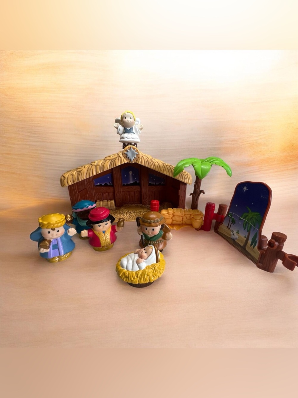Fisher Price Little People Nativity Playset Plastic 2008 Partial